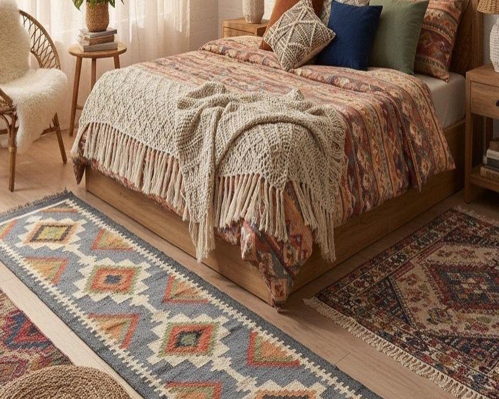 Bedroom Rug Placement: Sizes, Positions and Material Guide