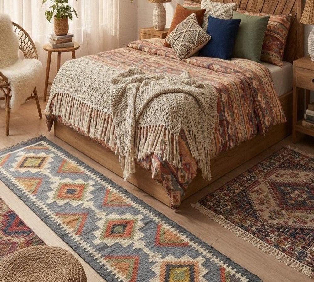Bedroom Rug Placement: Sizes, Positions and Material Guide