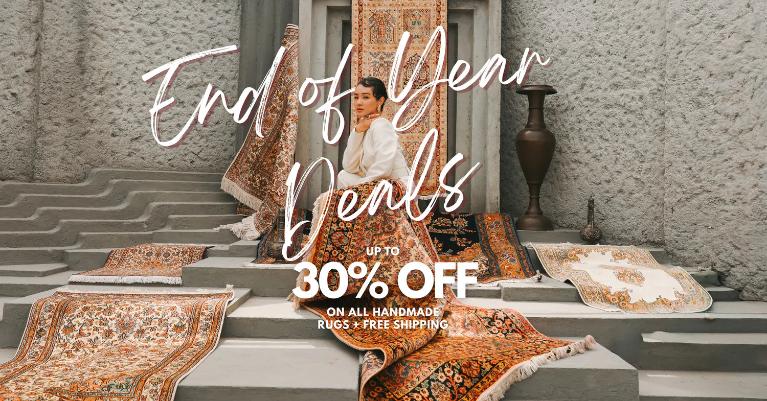 End of Year Deals: Up to 30% Off Handmade Rugs & Carpets