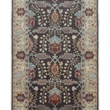 Borderline Drift – Hand Tufted Wool Rug in Chocolate Brown/Beige