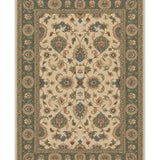 Gulshan-e-Saba - Hand Tufted Wool Rug In Sage Green/Beige