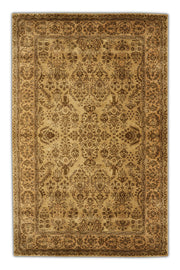 Tajgeer - Hand Tufted Wool Rug In Beige/Mushroom Brown