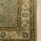 Jahan-e-Gul - Hand Tufted Wool Rug In Pastel Green/Beige