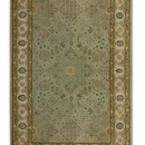Jahan-e-Gul - Hand Tufted Wool Rug In Pastel Green/Beige