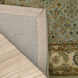 Jahan-e-Gul - Hand Tufted Wool Rug In Pastel Green/Beige