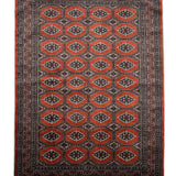 Sahargul – Hand Knotted Wool Rug in Rust/Brown