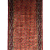 Roudbar – Hand Knotted Wool Rug in Rust/Brown