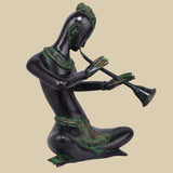 Tribal Musician Shehnai  – Sculpture in Brass
