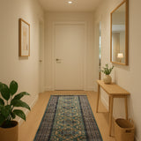 Farangul – Hand Knotted Wool Rug in Sage Green/Mushroom