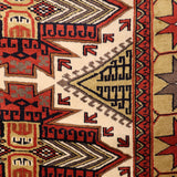 Afras – Hand Knotted Wool Rug in Rust/Cream
