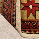 Afras – Hand Knotted Wool Rug in Rust/Cream