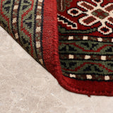 Yasmani Blossom – Hand Knotted Wool Rug in Sangria Maroon/Cream