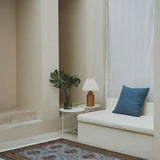 Darvish Rose – Hand Knotted Wool Rug in Prussian Blue/Brown