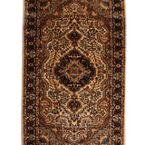 Roshangul – Hand Knotted Wool Rug in Gold Rust/Cream