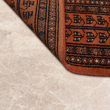 Zarveen – Hand Knotted Wool Rug in Rust/Black
