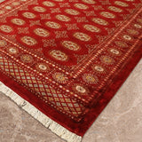 Azhdar – Hand Knotted Wool Rug in Ribbon Red