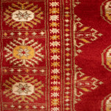 Azhdar – Hand Knotted Wool Rug in Ribbon Red