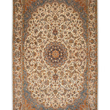 Kaviran – Hand Knotted Silk Rug in Ivory