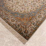 Kaviran – Hand Knotted Silk Rug in Ivory