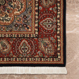 Turanbaz – Hand Knotted Wool Rug in Navy Blue/Rust