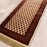 Sufiyana – Hand Knotted Wool Rug in Cream/Brown