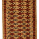 Gul-e-Wustaana – Hand Knotted Wool Rug in Rust/Brown