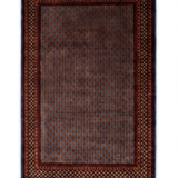 Shalimar-e-Firdaus – Hand Knotted Wool Rug in Turquoise Blue/Brown