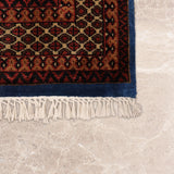 Shalimar-e-Firdaus – Hand Knotted Wool Rug in Turquoise Blue/Brown