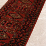 Gulvar – Hand Knotted Wool Rug in Rust/Black