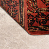 Gulvar – Hand Knotted Wool Rug in Rust/Black