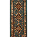Kohsafar – Hand Knotted Wool Rug in Turquoise Blue/Cream