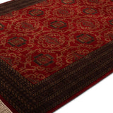Rudgar – Hand Knotted Wool Rug in Crimson Red/Brown