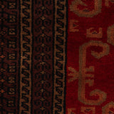 Rudgar – Hand Knotted Wool Rug in Crimson Red/Brown