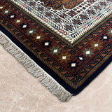 Selcuk – Hand Knotted Wool Rug in Cream/Mustard