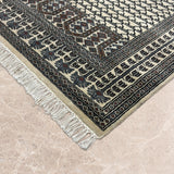 Isparta – Hand Knotted Wool Rug in Cream/Black