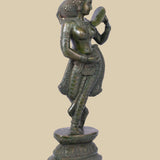 Lady with Mirror – Sculpture in Brass