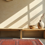 Dastkaar – Hand Knotted Wool Rug in Rust/Black