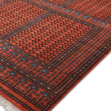 Dastkaar – Hand Knotted Wool Rug in Rust/Black