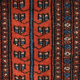 Dastkaar – Hand Knotted Wool Rug in Rust/Black