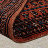 Dastkaar – Hand Knotted Wool Rug in Rust/Black
