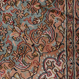 Ruhara – Hand Knotted Silk Rug in Red/Ivory