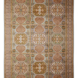 Sukhan – Hand Knotted Silk Rug in Grey/Beige