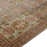Sukhan – Hand Knotted Silk Rug in Grey/Beige