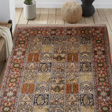 Darbandi – Hand Knotted Silk Rug in Peach/Ivory