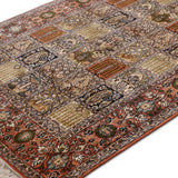 Darbandi – Hand Knotted Silk Rug in Peach/Ivory