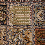 Darbandi – Hand Knotted Silk Rug in Peach/Ivory