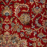Shaan-e-Gulistan – Hand Knotted Silk Rug in Ribbon Red/Sage Green