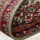 Gulzar-e-Dastkaar – Hand Knotted Silk Rug in Red/Sage Green
