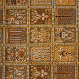 Amber Tesselate – Hand Knotted Silk Rug in Rust/Mustard