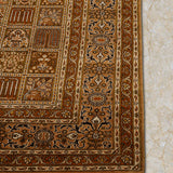 Amber Tesselate – Hand Knotted Silk Rug in Rust/Mustard